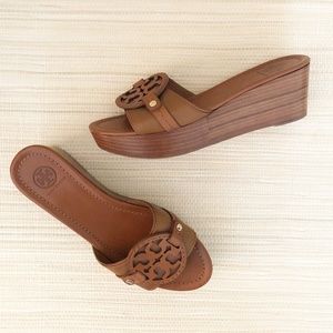 Tory Burch Platform Wedge Slides